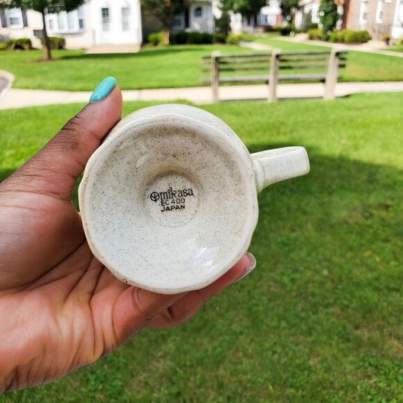 New Vtg Mikasa Japan Stoneware Garden Club Creamer Cup - Picture 4 of 10